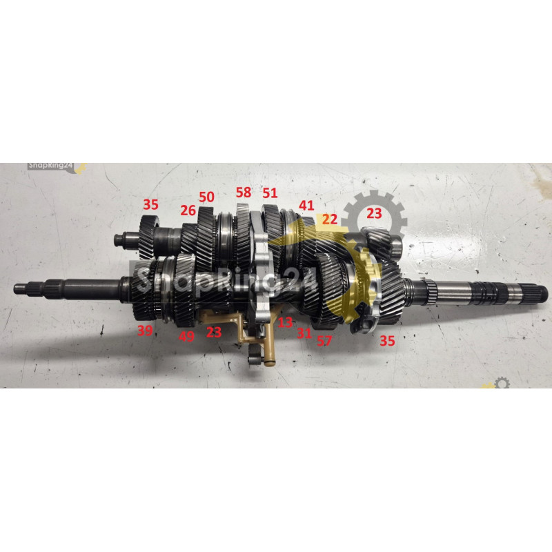 Transmission gear block PORSCHE Panamera PDK ZF 7DT-75