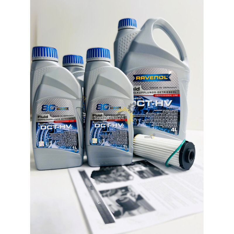 Oil change kit VW 0DD 0GC DQ381 RAVENOL INSTRUCTIONS