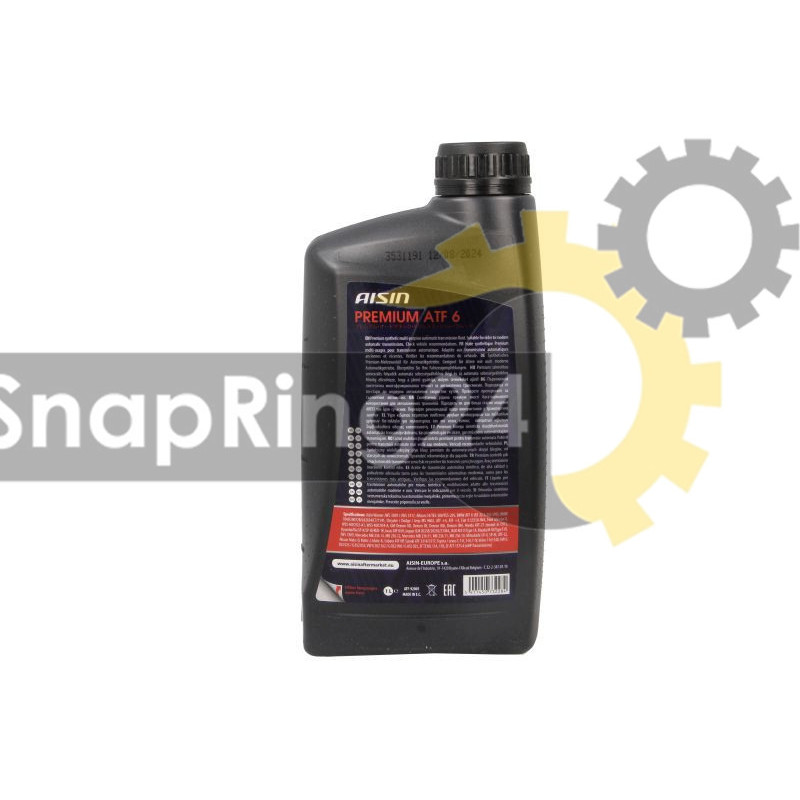 1 litre of ATF oil: AISIN AISATF-92001 JWS 3309, BMW ATF 6, FORD M2C922 A, MB 236.10, VOLVO 1161540