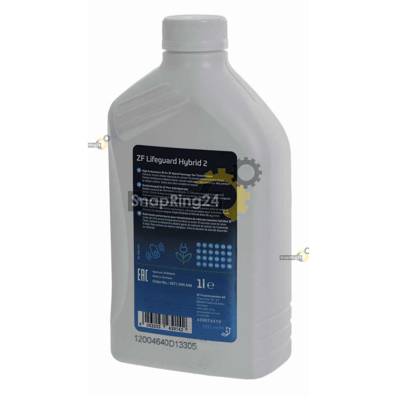 Olej przekładniowy ZF Lifeguard Hybrid 2 1L 0671090548